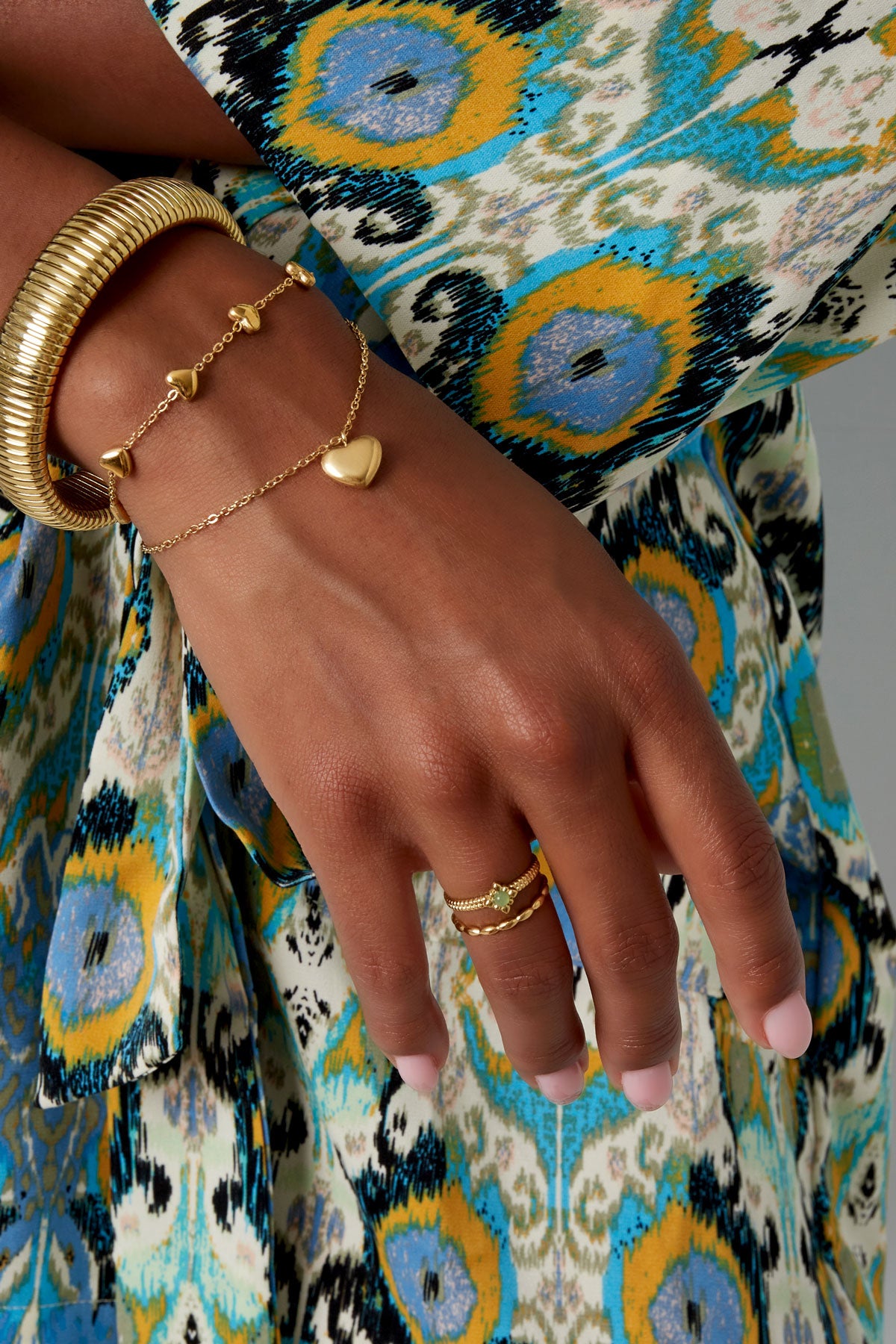 Dubbele armband hart