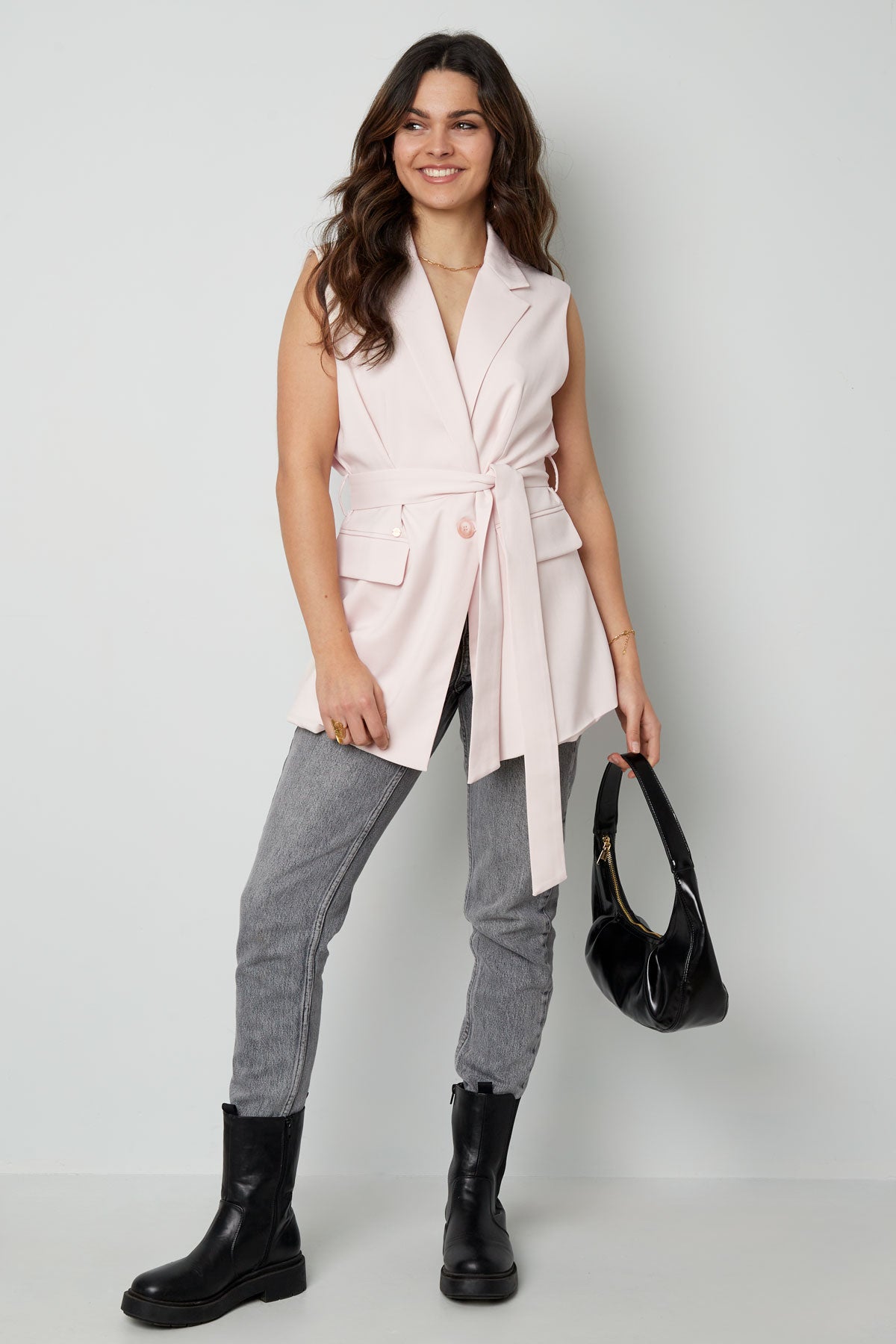 Gilet met elastische riem