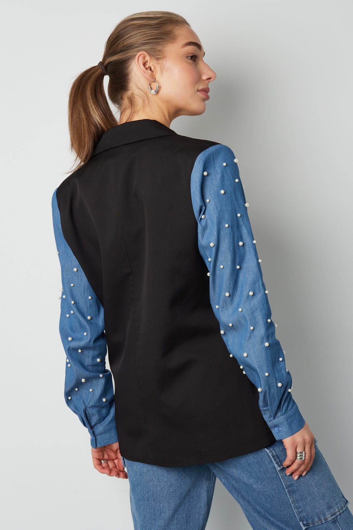 Blazer denim & dazzle
