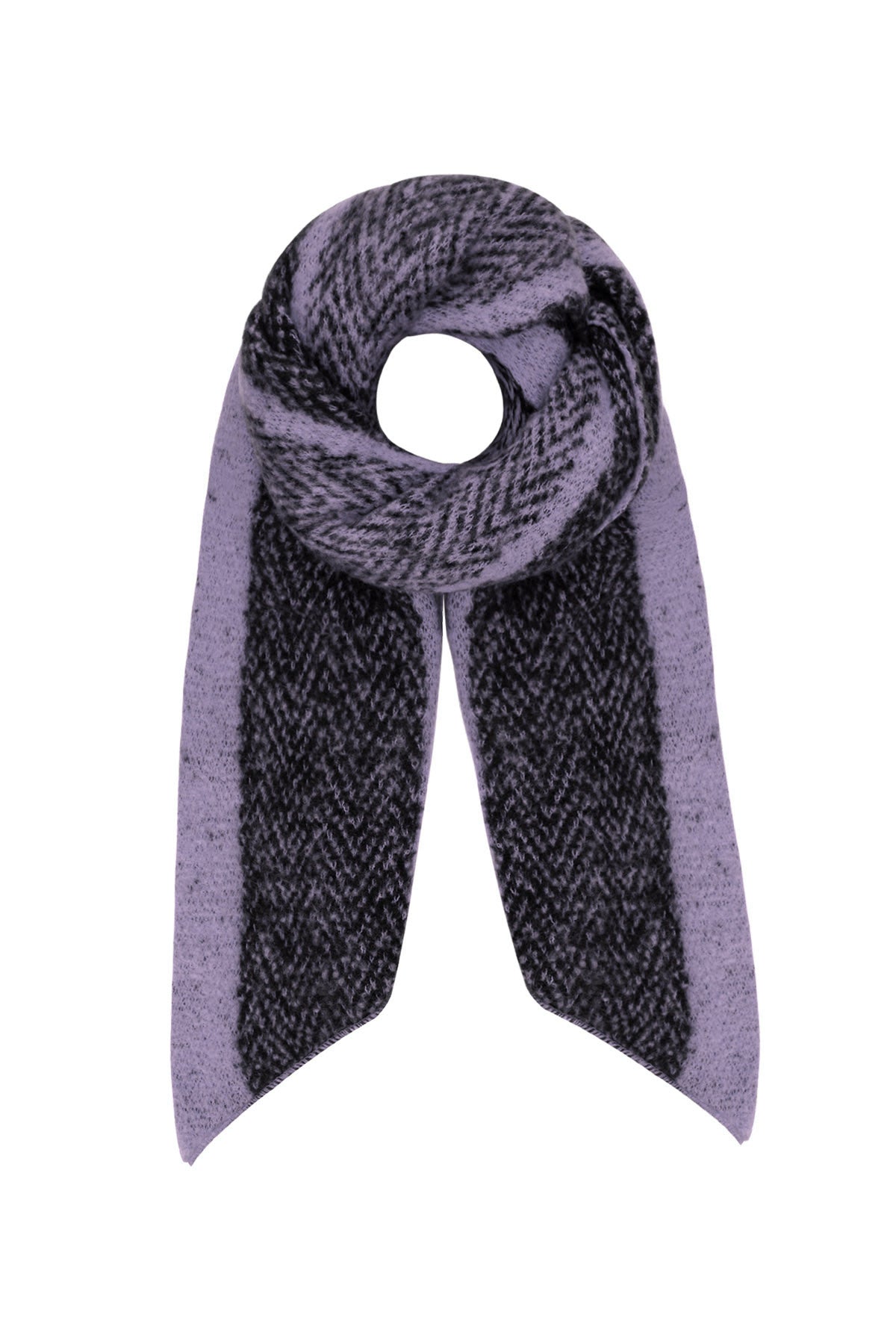 Sjaal zigzag print multi