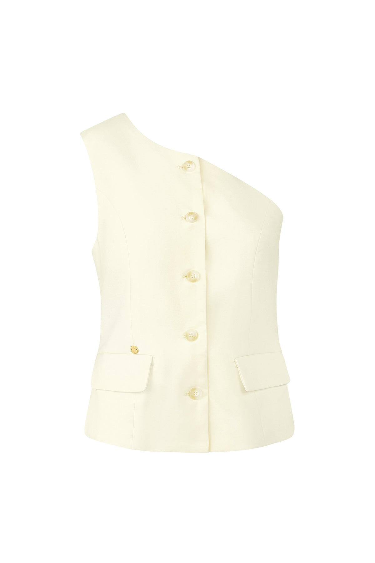 Off shoulder gilet