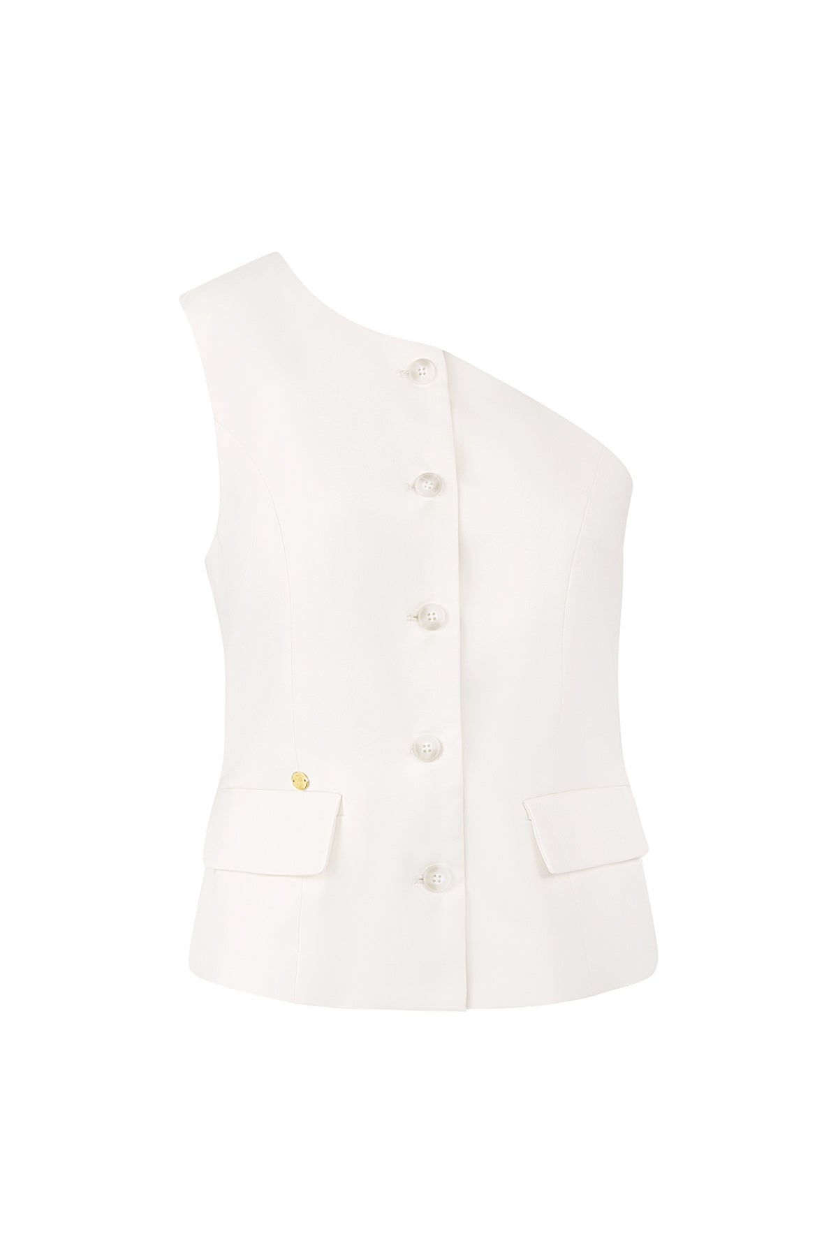 Off shoulder gilet