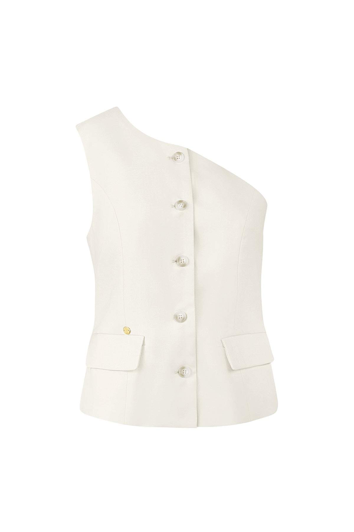 Off shoulder gilet