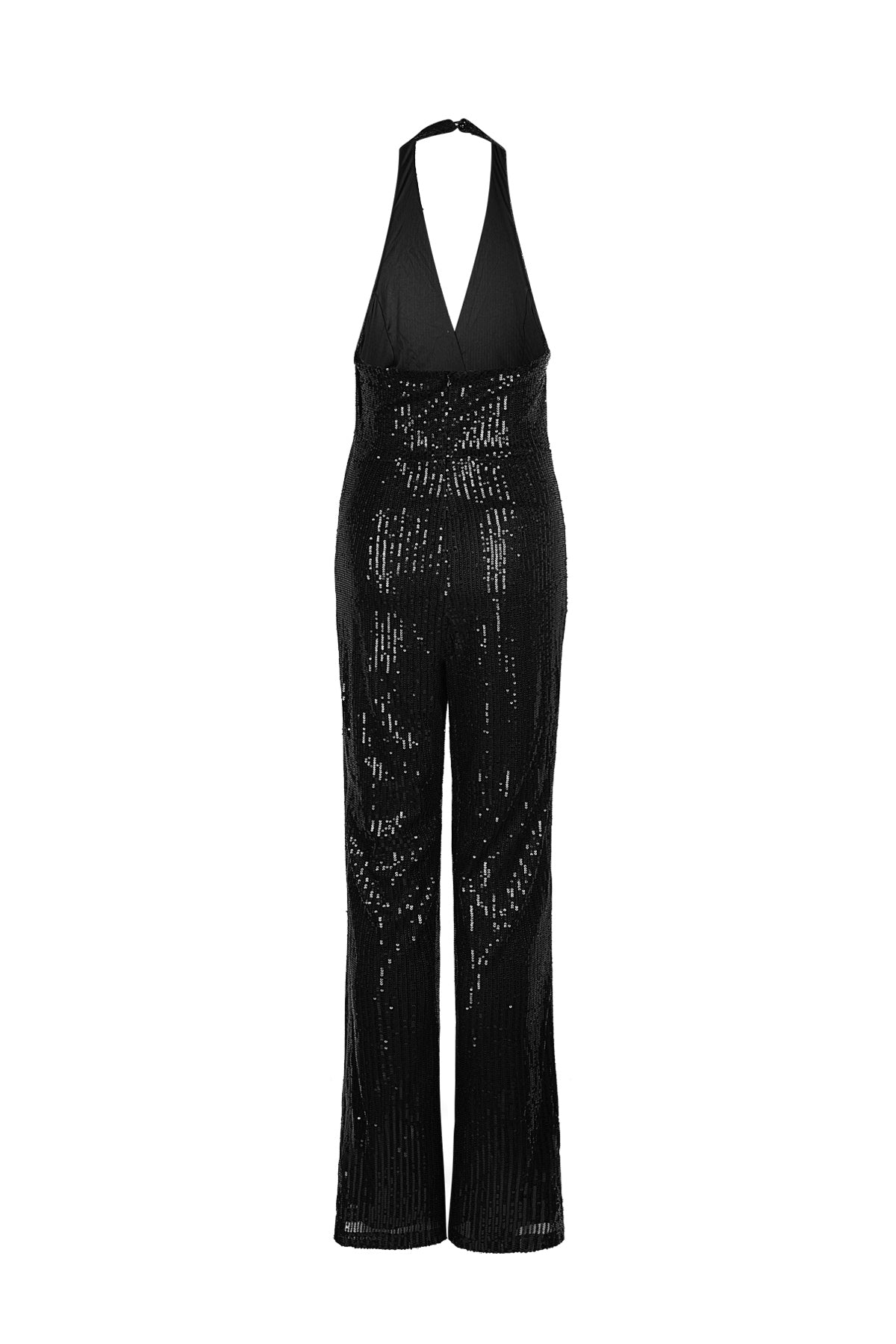 Glitter halter jumpsuit