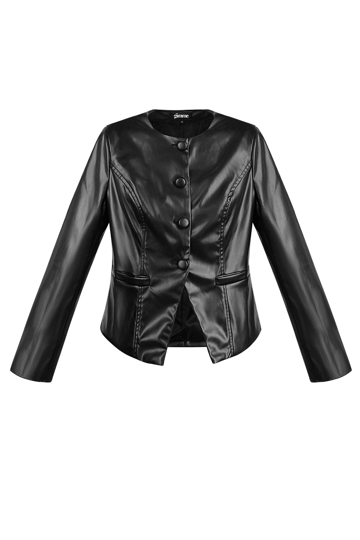 Trendy PU top