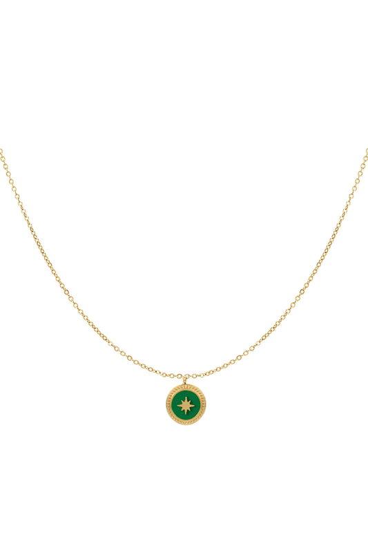 Ketting met groene bedel