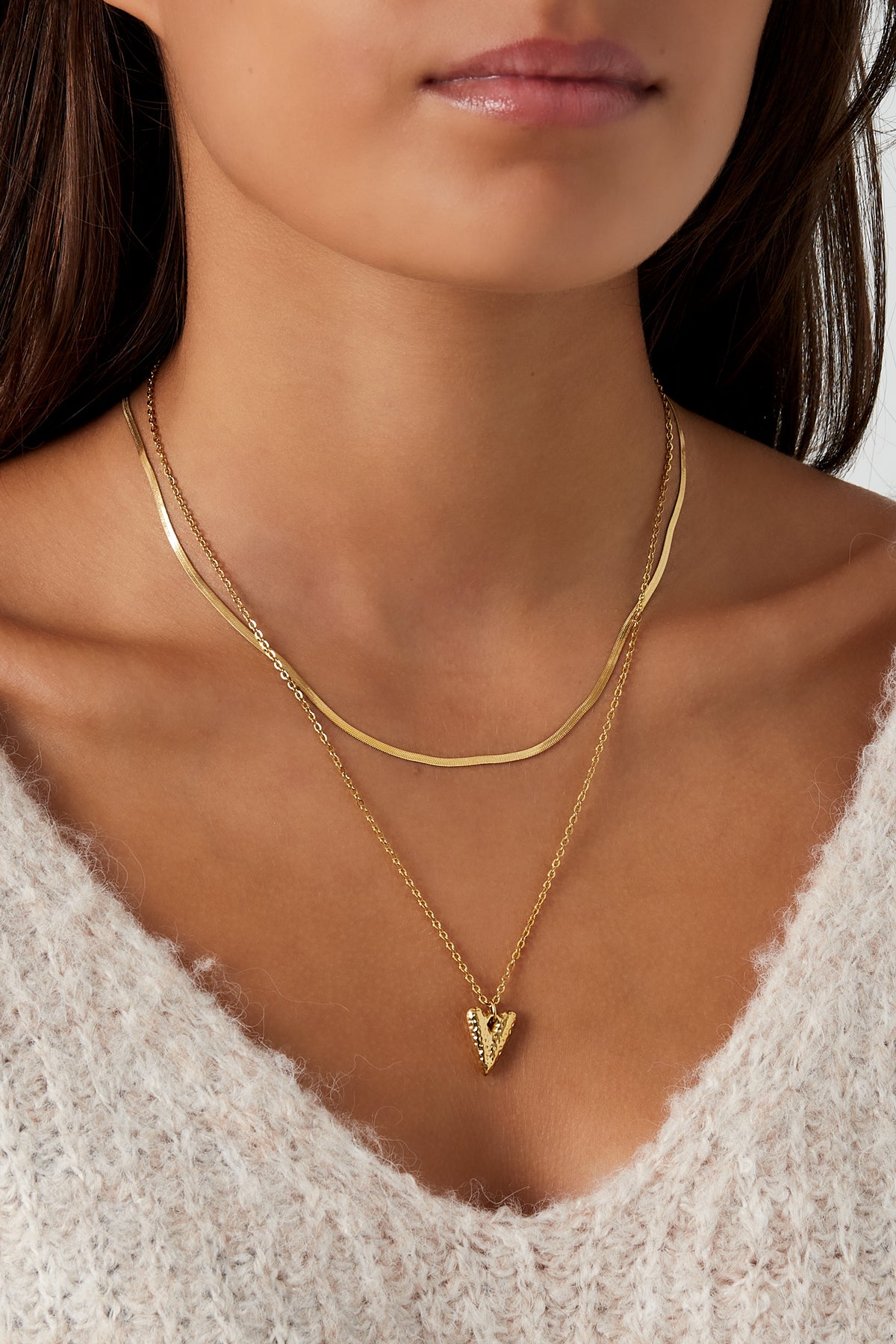 Heartfelt layers ketting