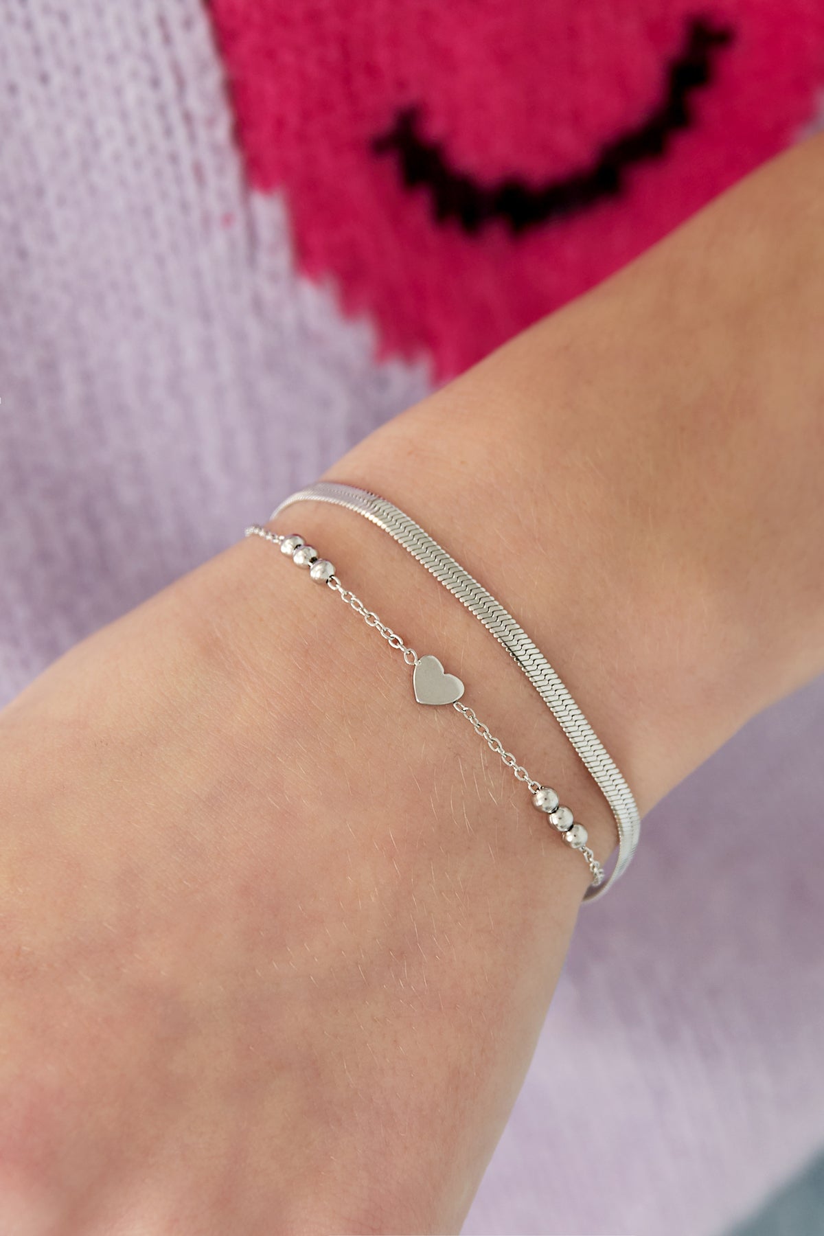 Armband met meerdere schakels Goud kleur Stainless Steel