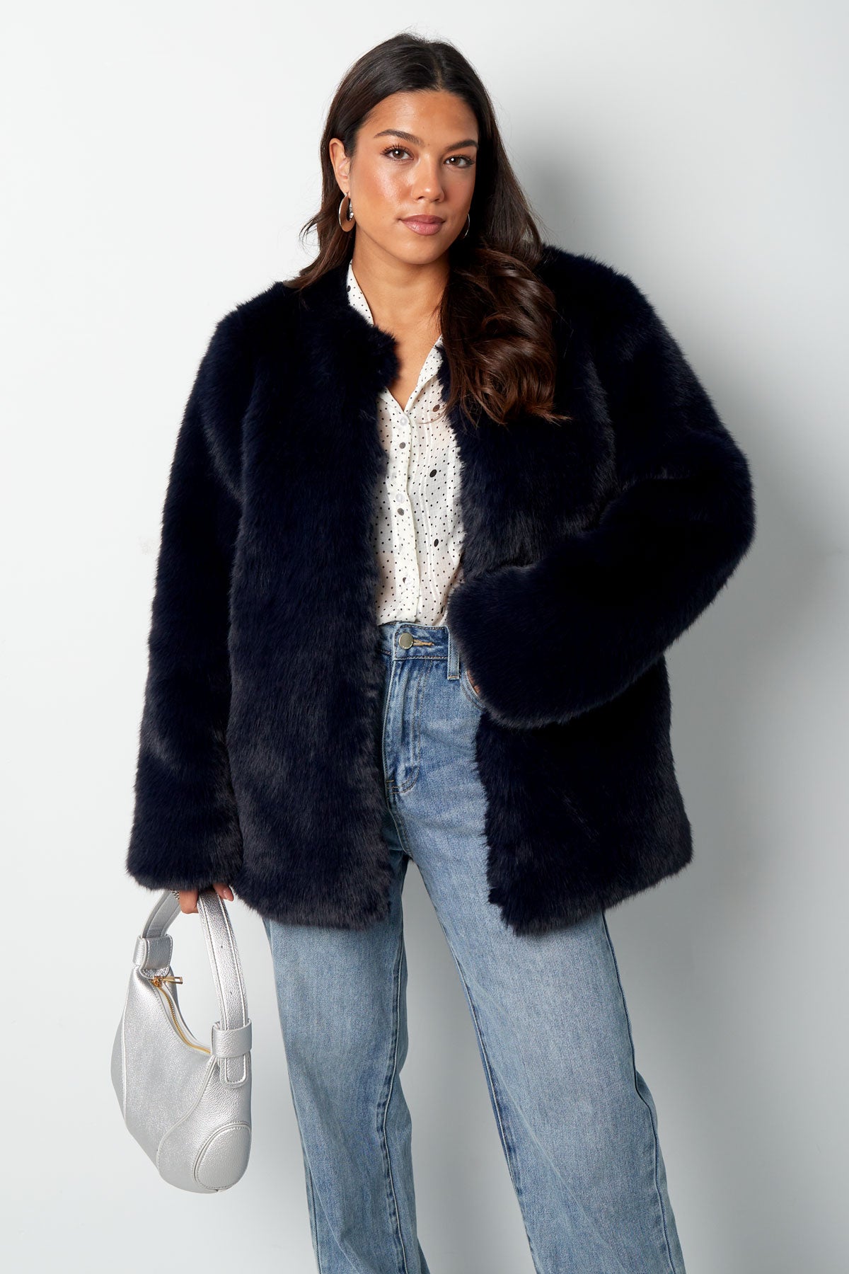 Faux fur jas