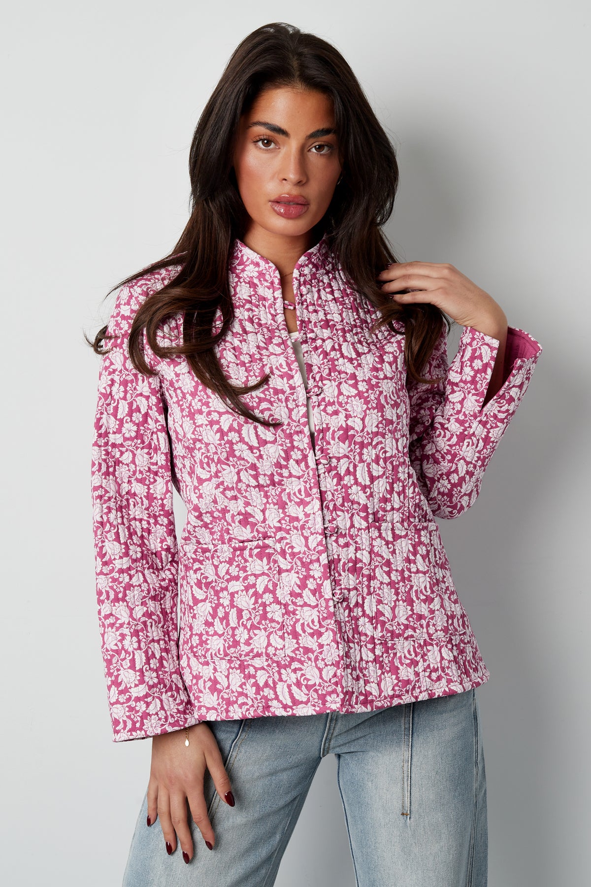 Jas roze print