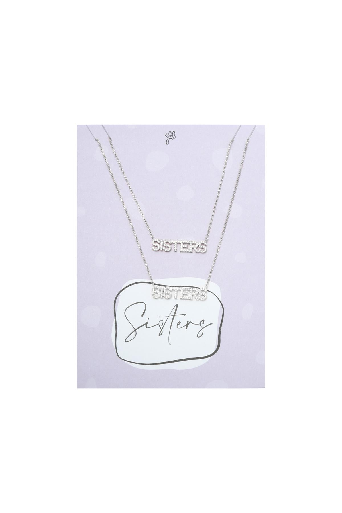 Ketting Sisters Set Zilver Koper