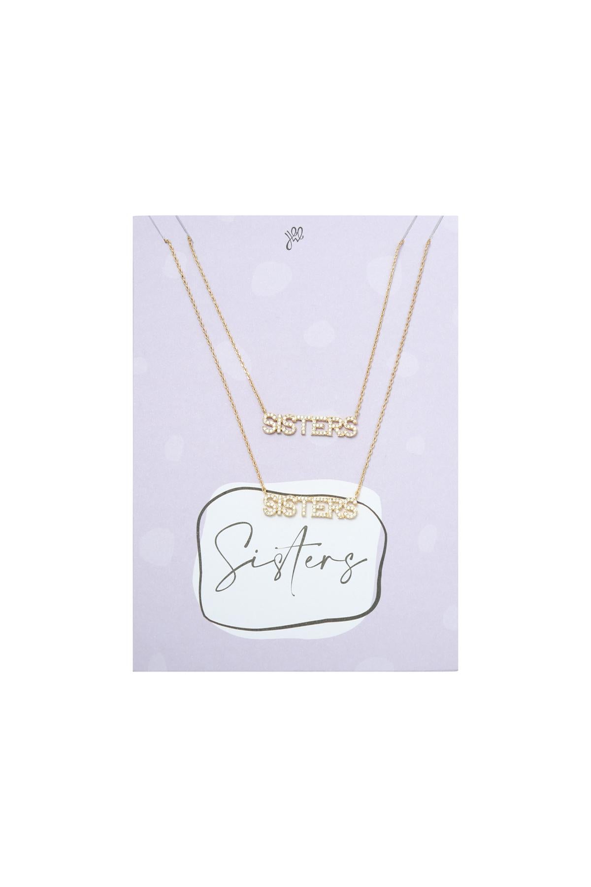 Ketting Sisters Set Zilver Koper