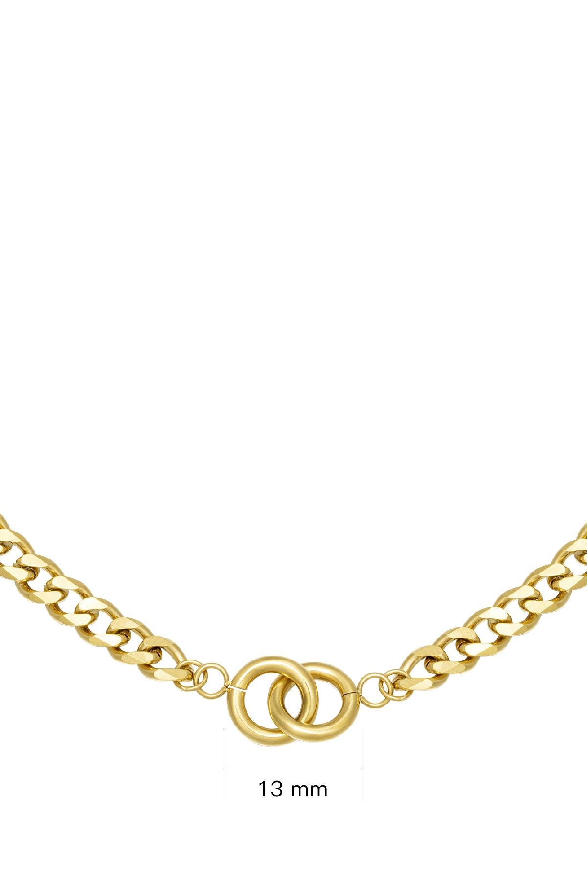 Ketting Intertwined Goud kleur Stainless Steel