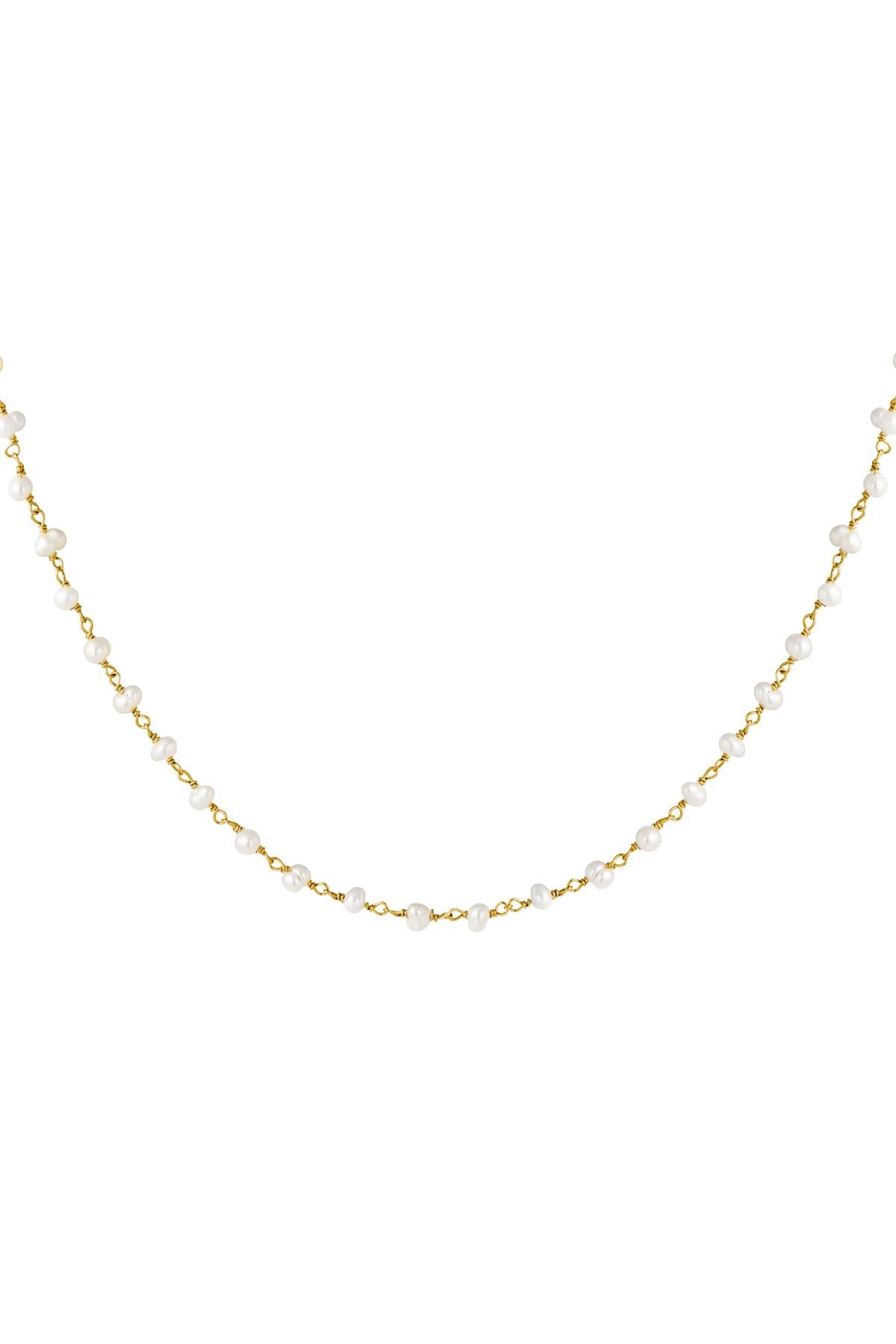 Ketting Chain of Pearls Goud kleur Gold Color