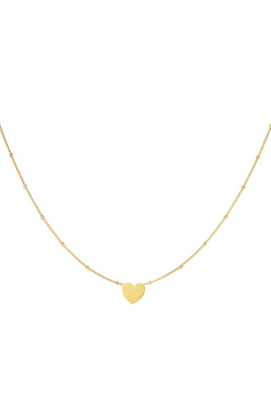 Minimalistische ketting hart Goud kleur Stainless Steel