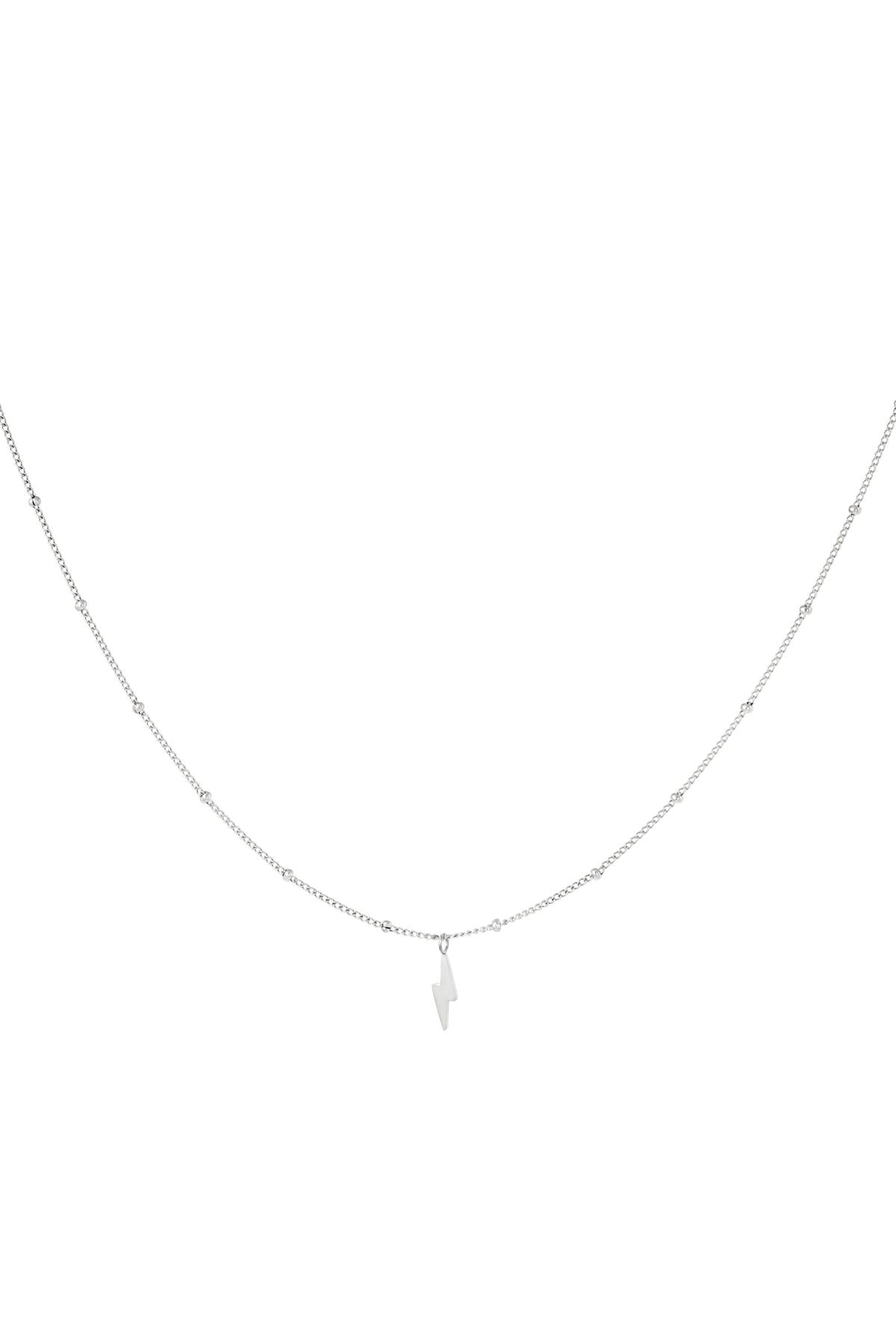 Ketting bliksemschicht Zilver Stainless Steel