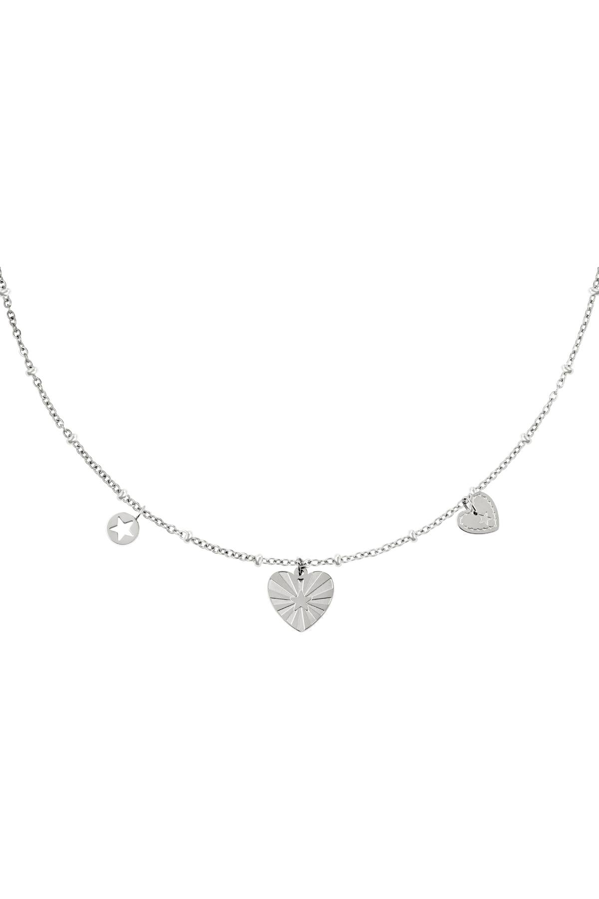 RVS ketting hartjes Goud kleur Stainless Steel