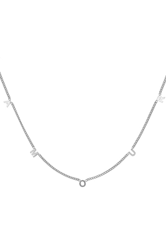 Ketting Liefde Zilver Stainless Steel