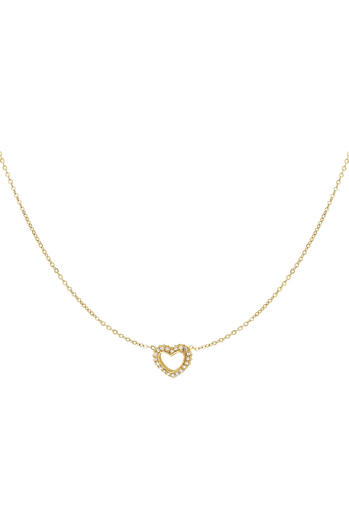 Diamant hart ketting