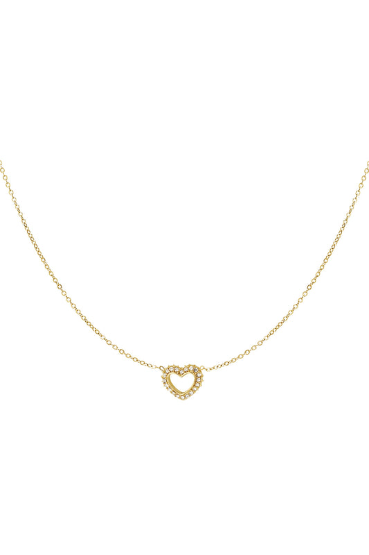 Diamant hart ketting