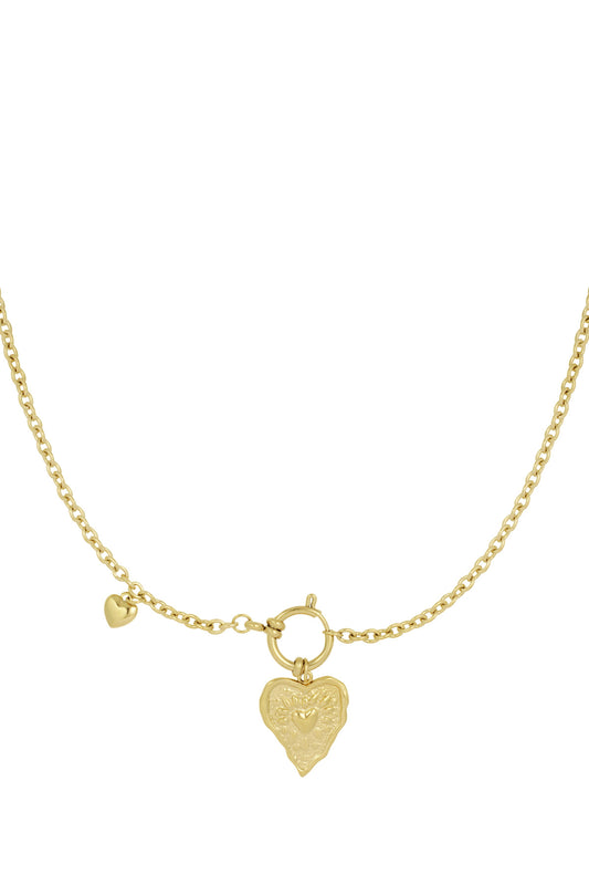 Wavy heart ketting