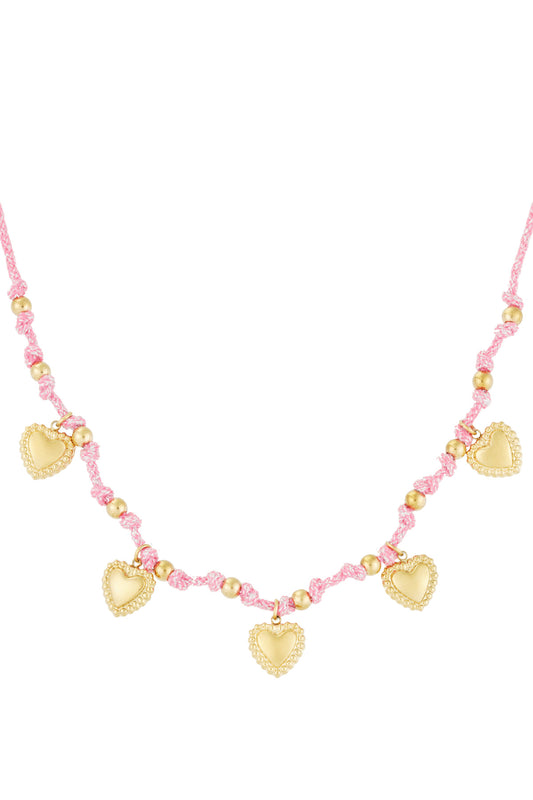 Cozy hearts ketting