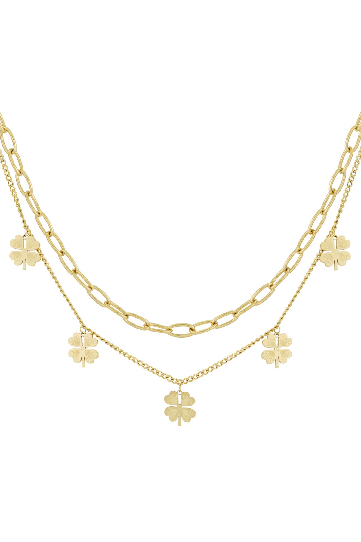 Layered luck ketting