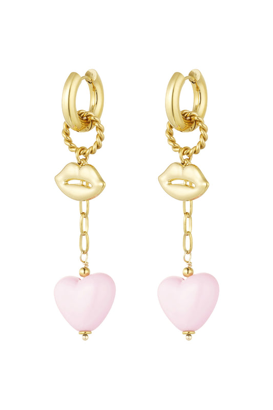 Oorbellen love on the lips