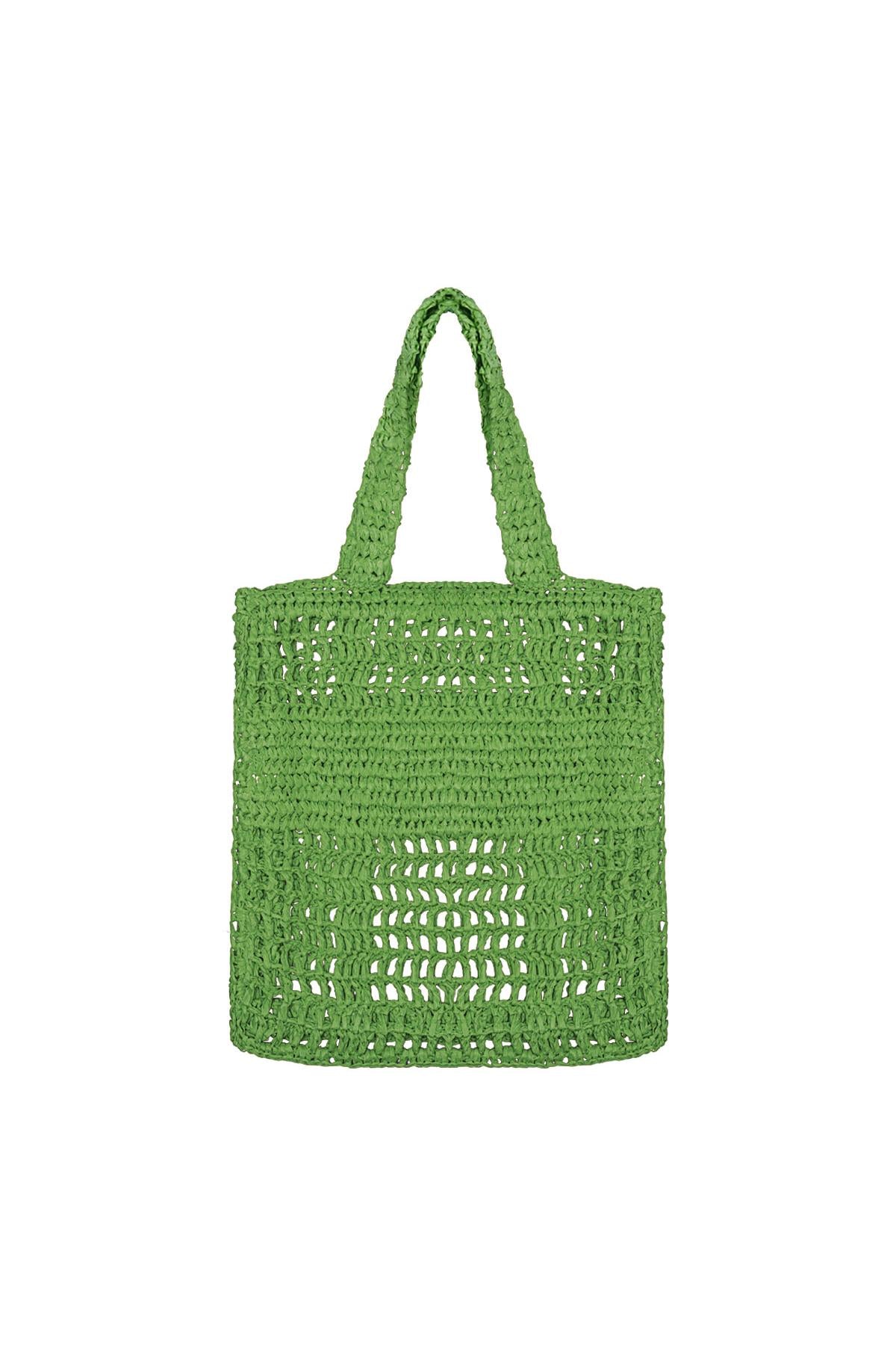 Tote bag gehaakt Groen Papier