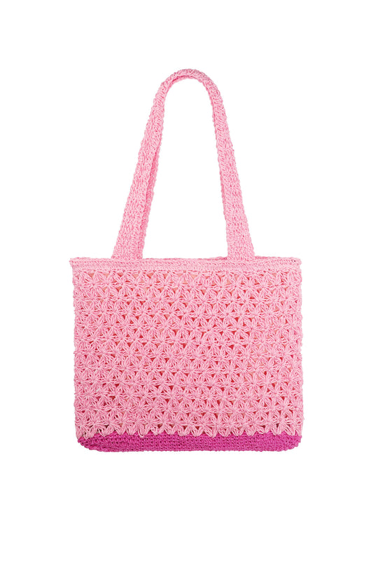 Crochet strand shopper