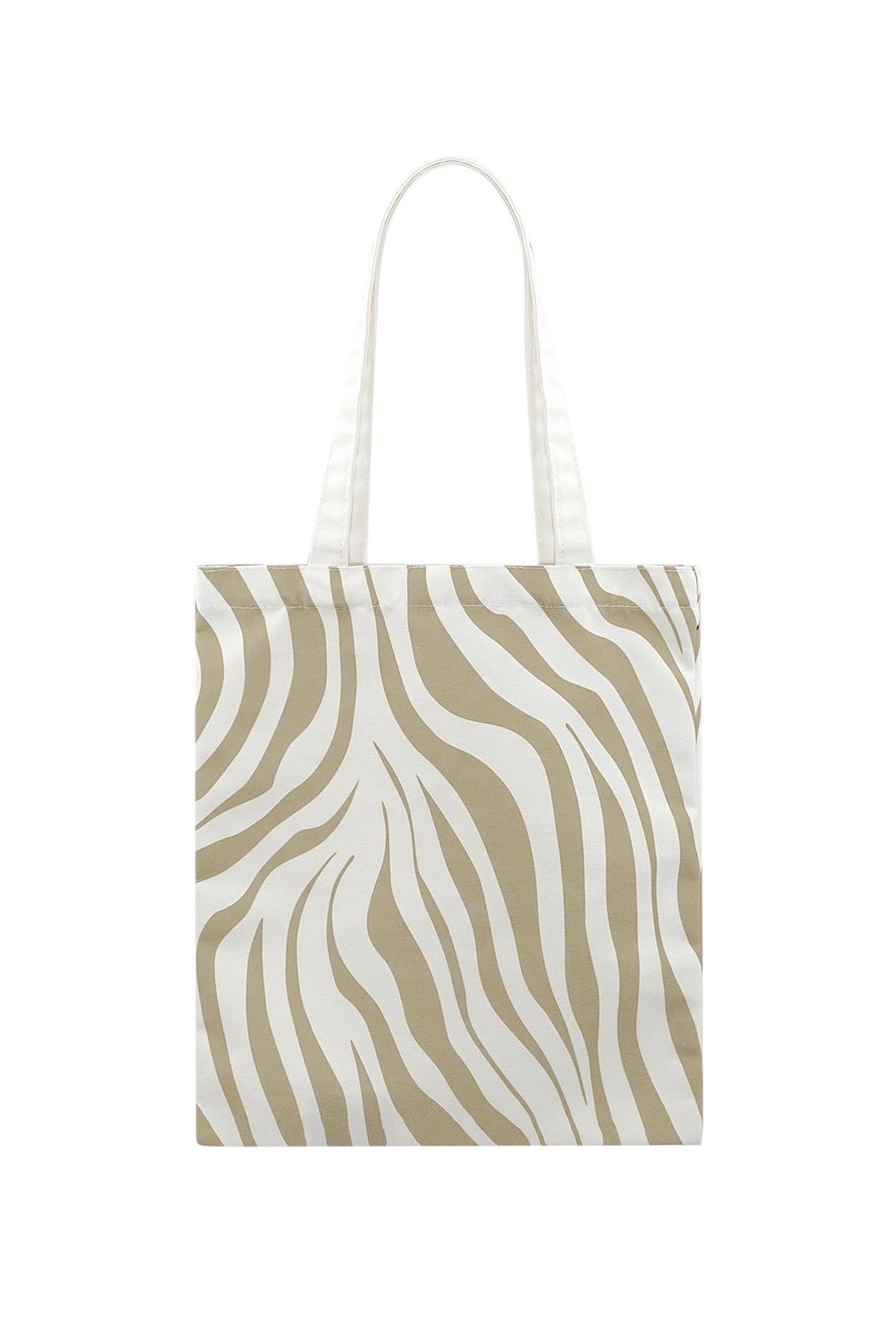 Canvas shopper zebraprint