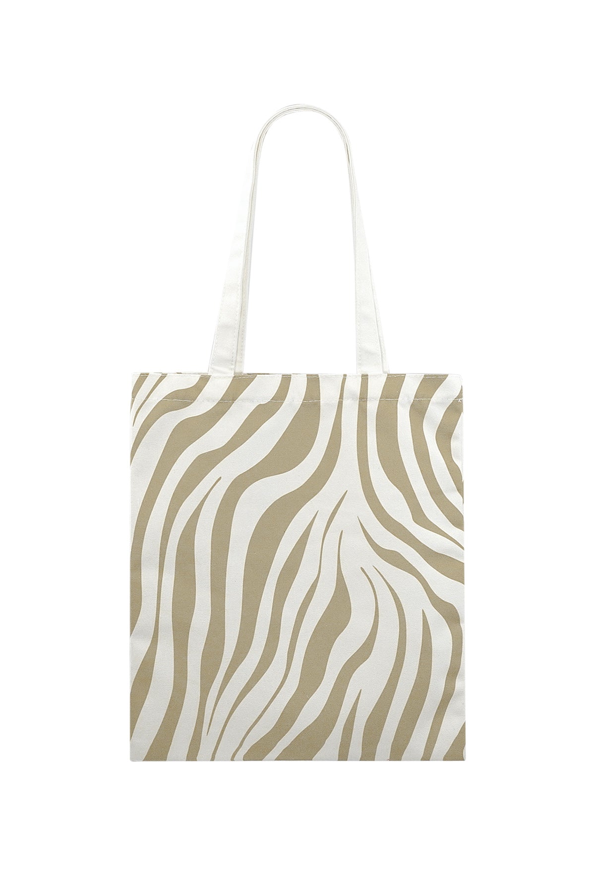 Canvas shopper zebraprint