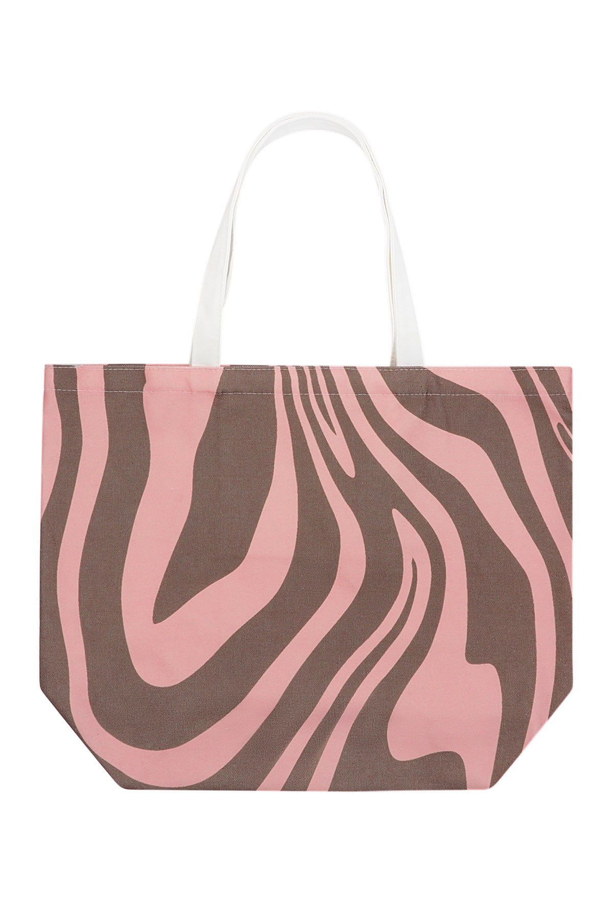 Canvas shopper zebraprint