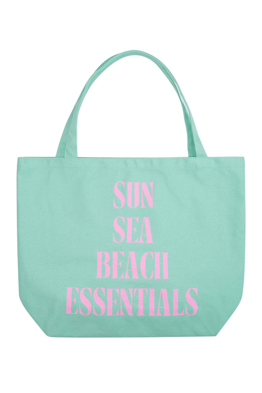 Canvas shopper beach essentials