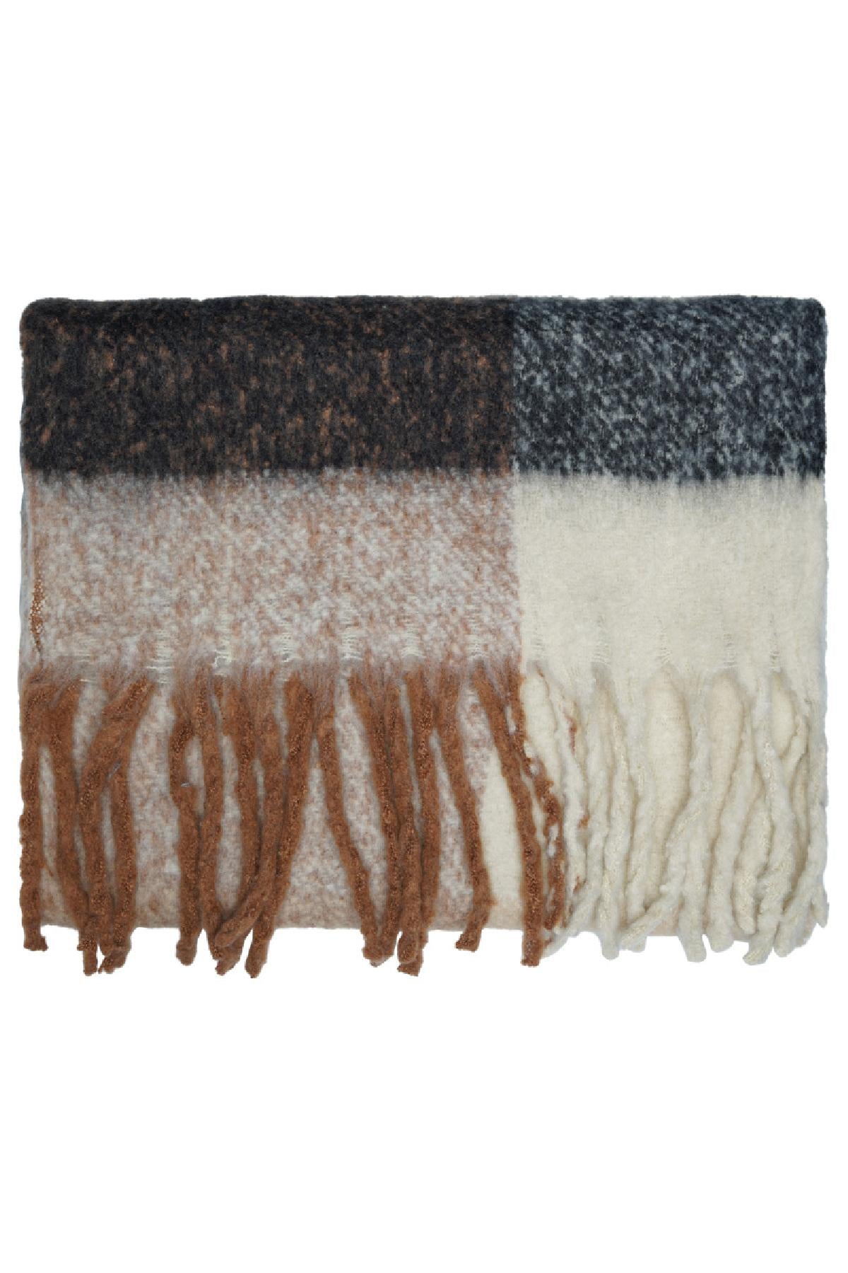 Sjaal Winter Time Beige Polyester