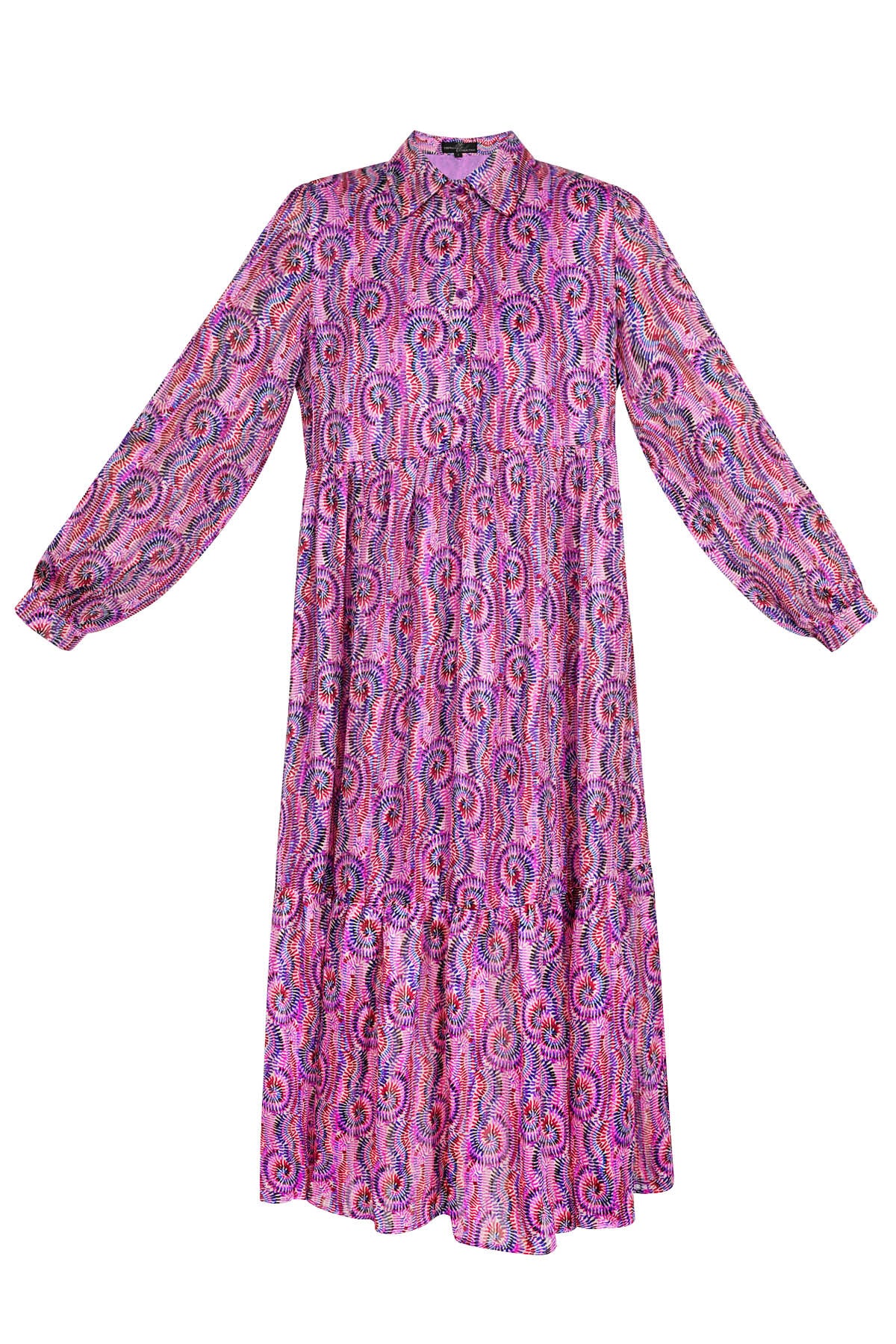 Jurk paisley print roze multi