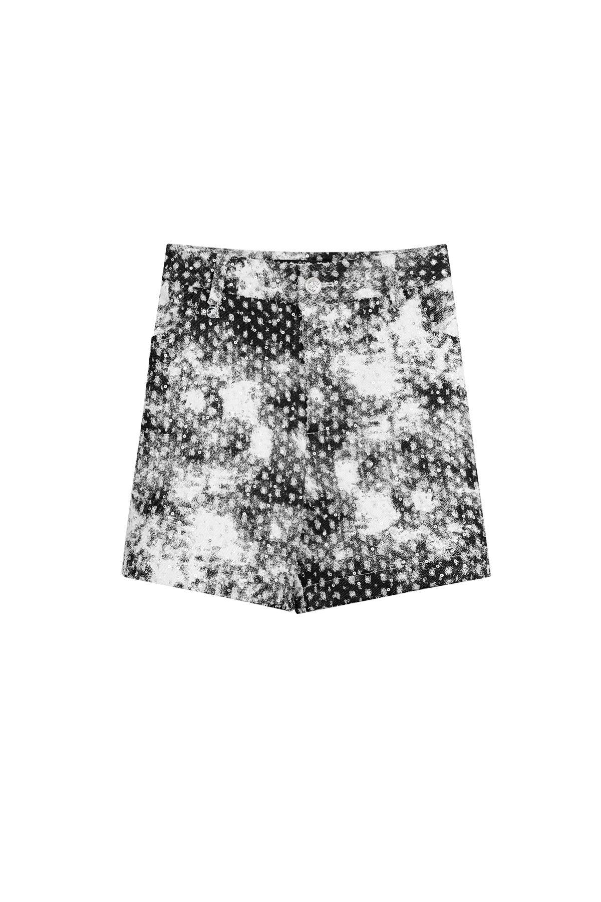 Short vlekken met glitter