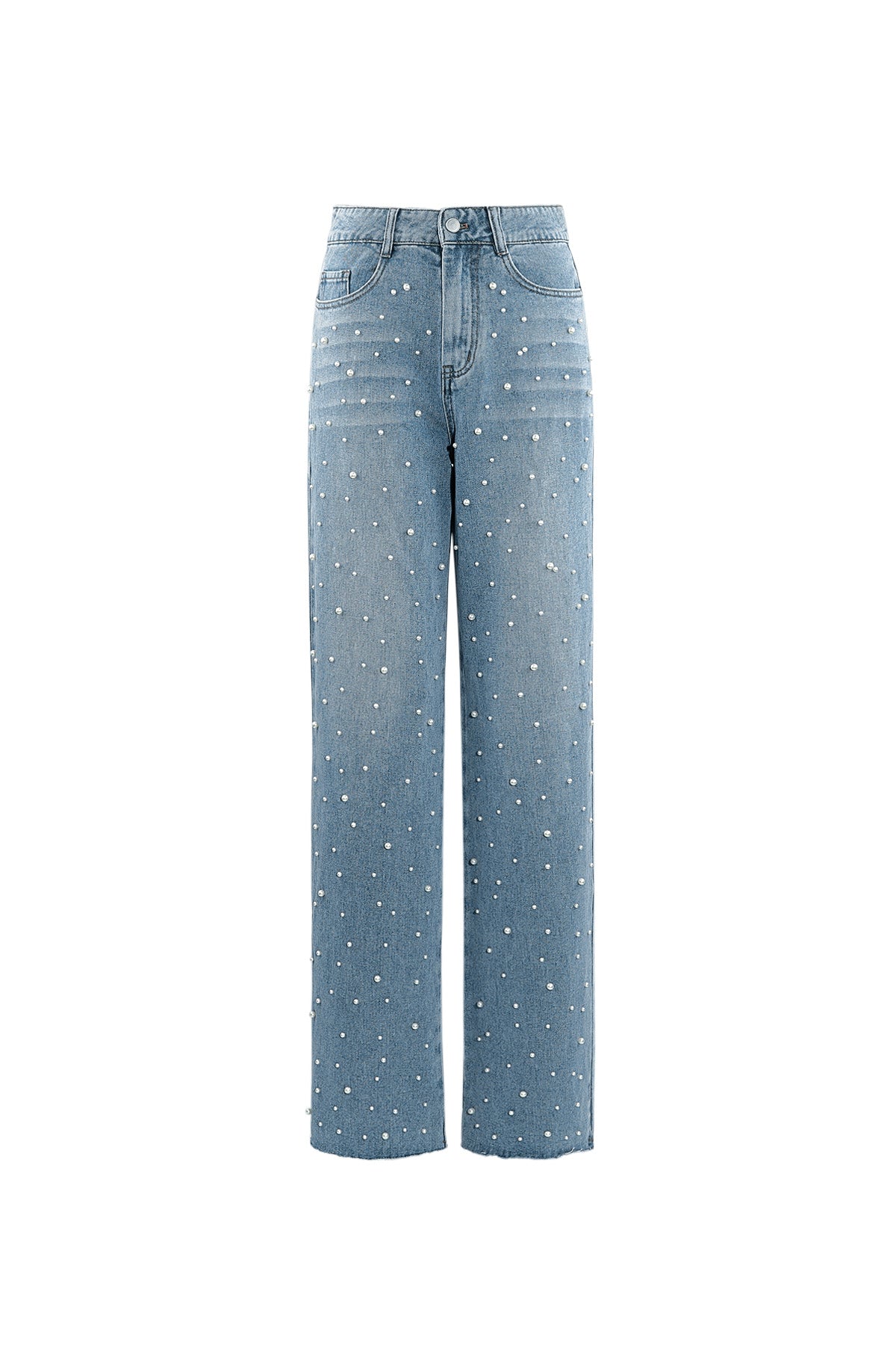 Denim jeans pearl adorement