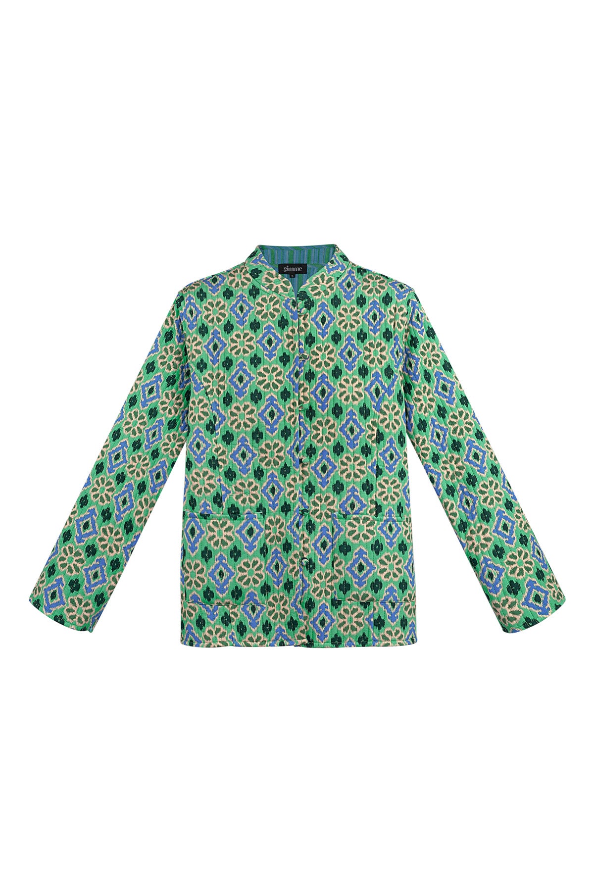 Jas groene print