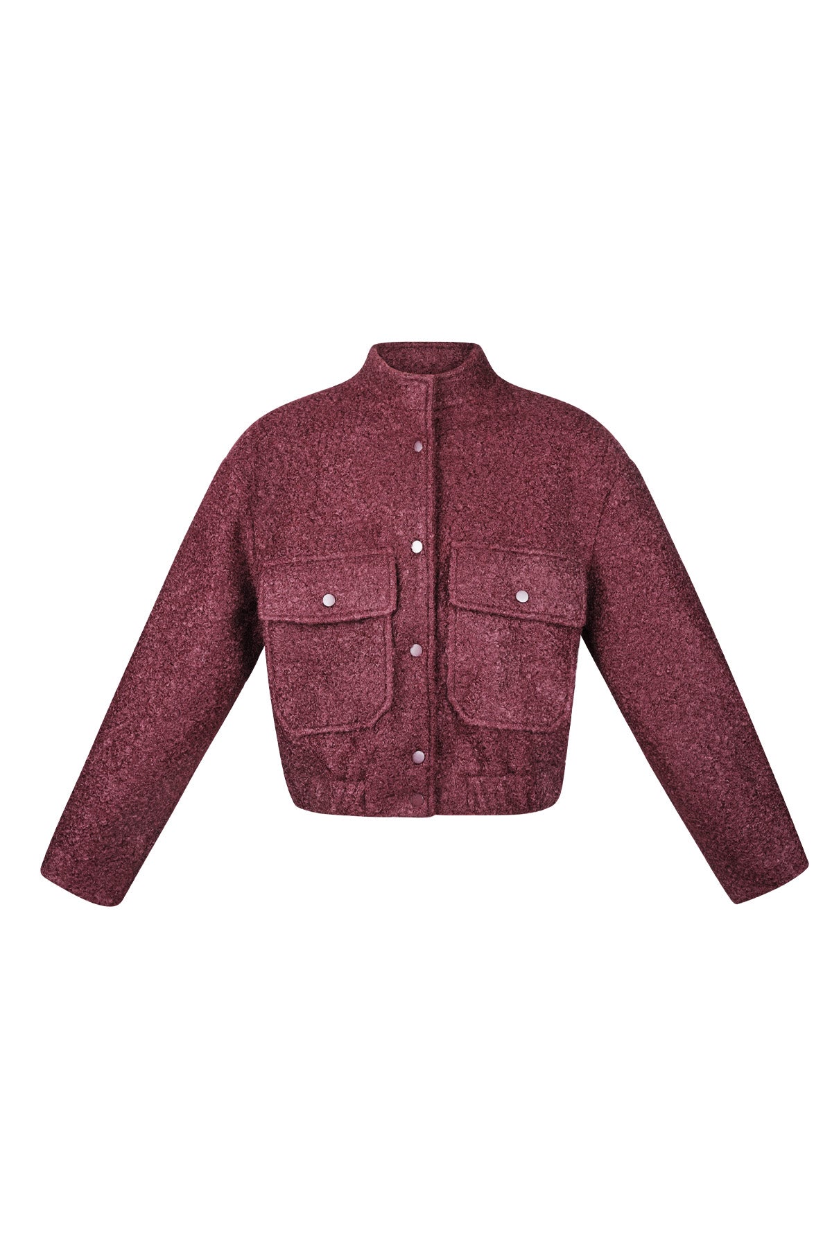 Boucle bomber jas