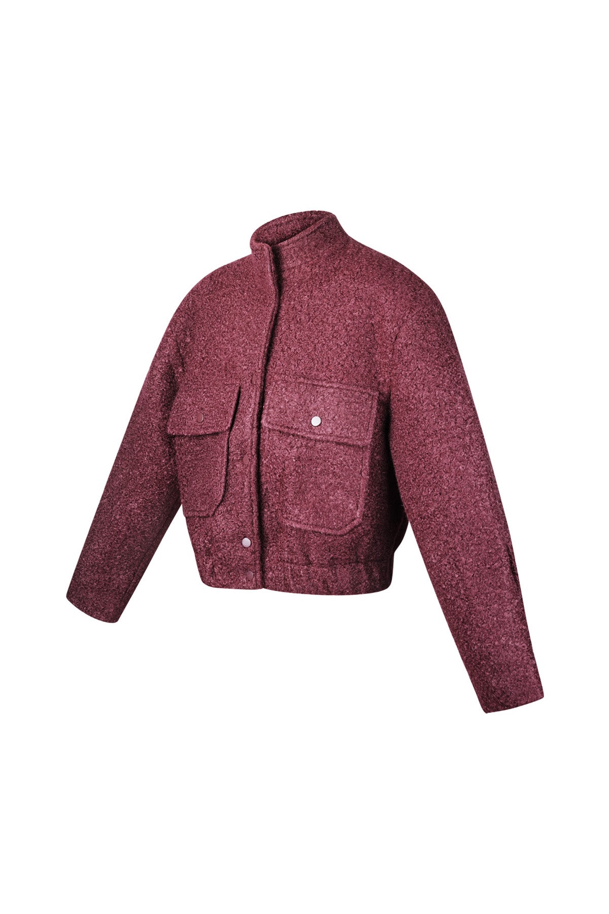 Boucle bomber jas