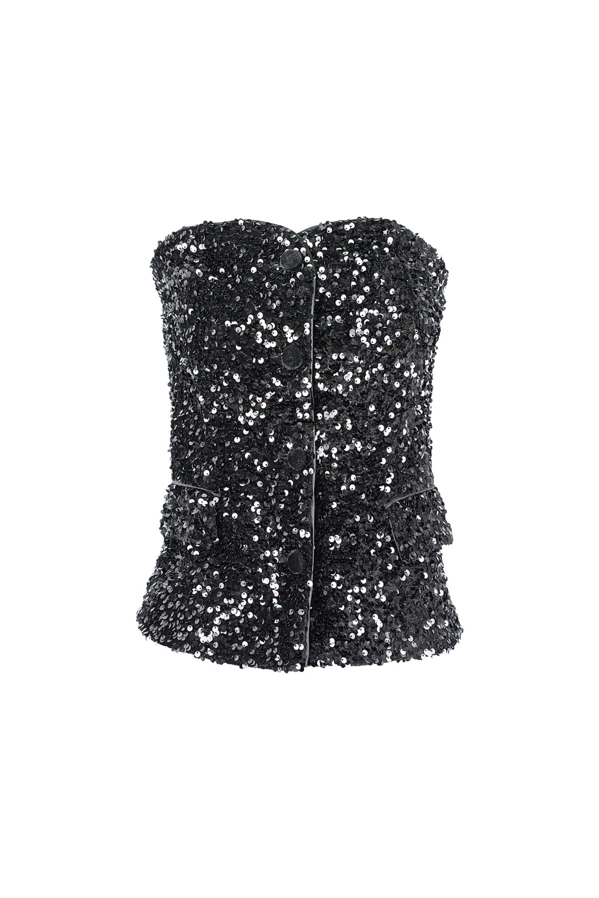 Glitter korset top