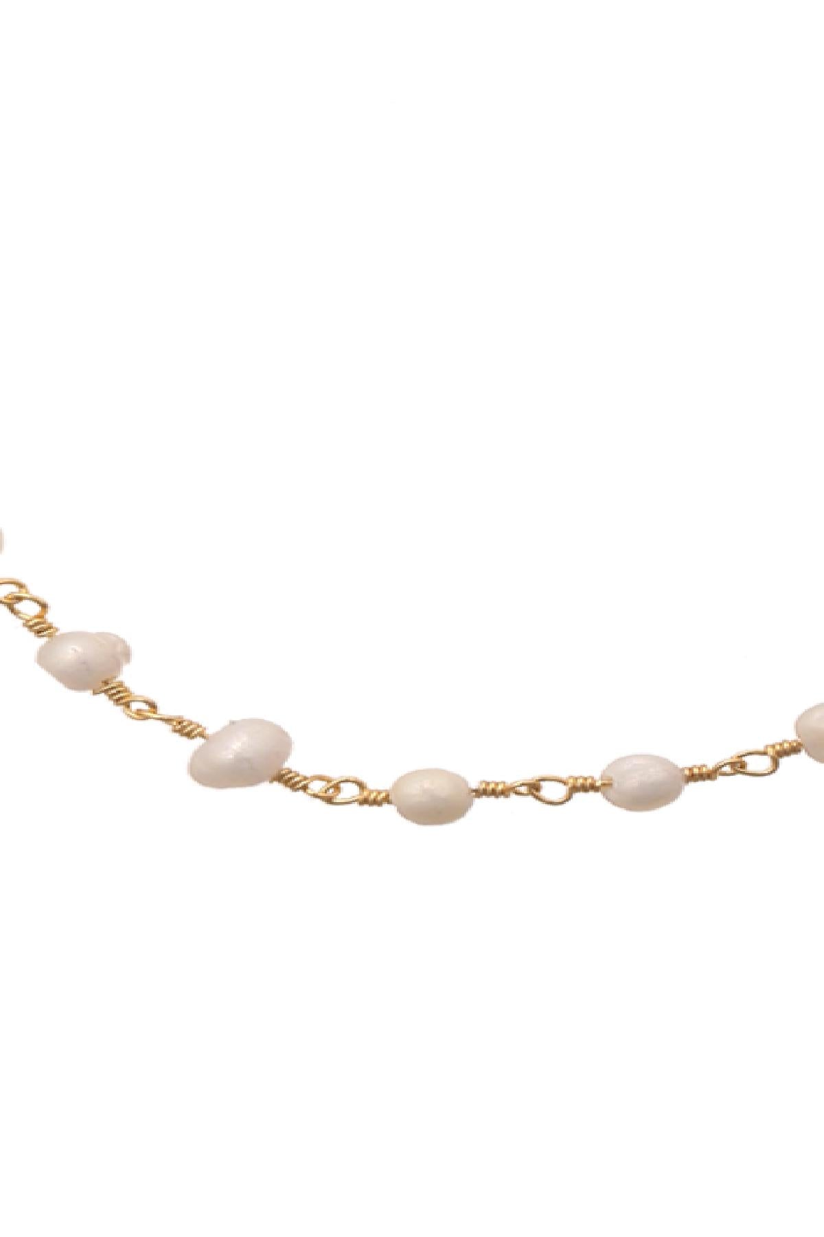 Ketting Chain of Pearls Goud kleur Gold Color